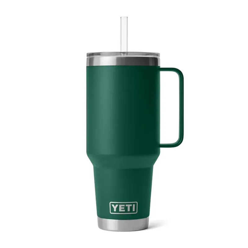 YETI Rambler 42oz Straw Lid Mug - Black Forest Green-3
