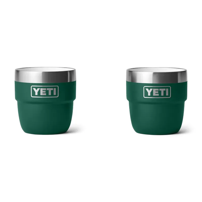 YETI Espresso Cup 4oz 2pk - Black Forest Green-3