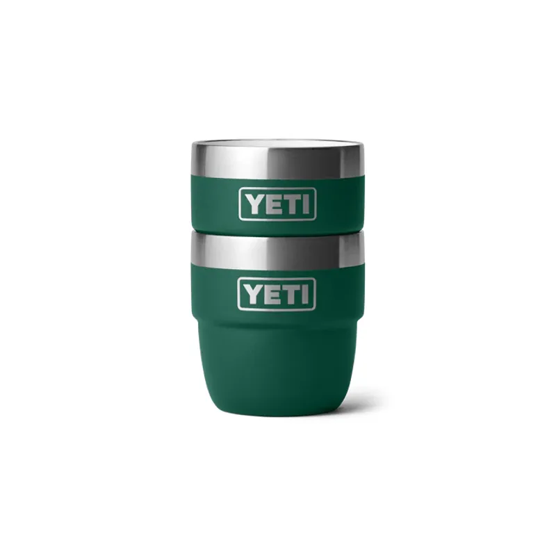 YETI Espresso Cup 4oz 2pk - Black Forest Green