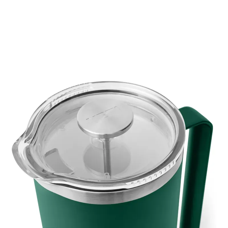 YETI French Press 64oz - Black Forest Green-3