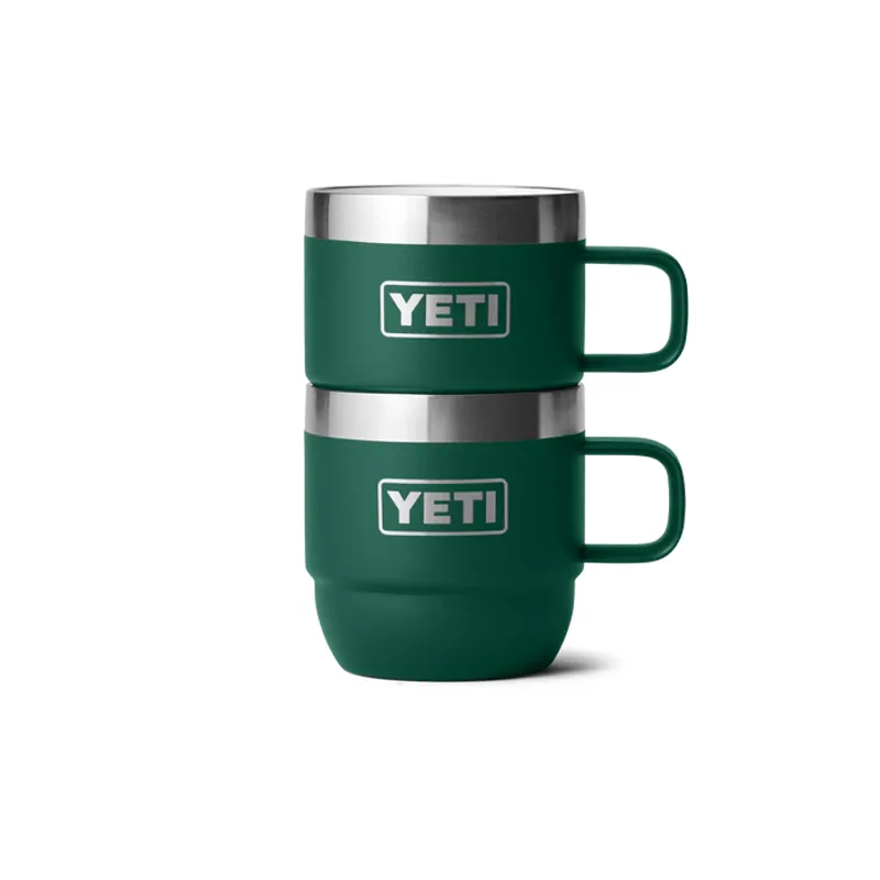 YETI Espresso Mug 6oz 2pk - Black Forest Green