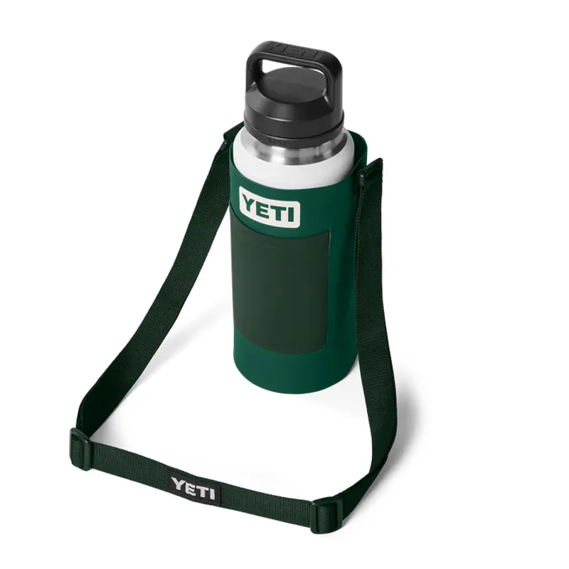 YETI Rambler Bottle Sling Large - Black Forest Green-3