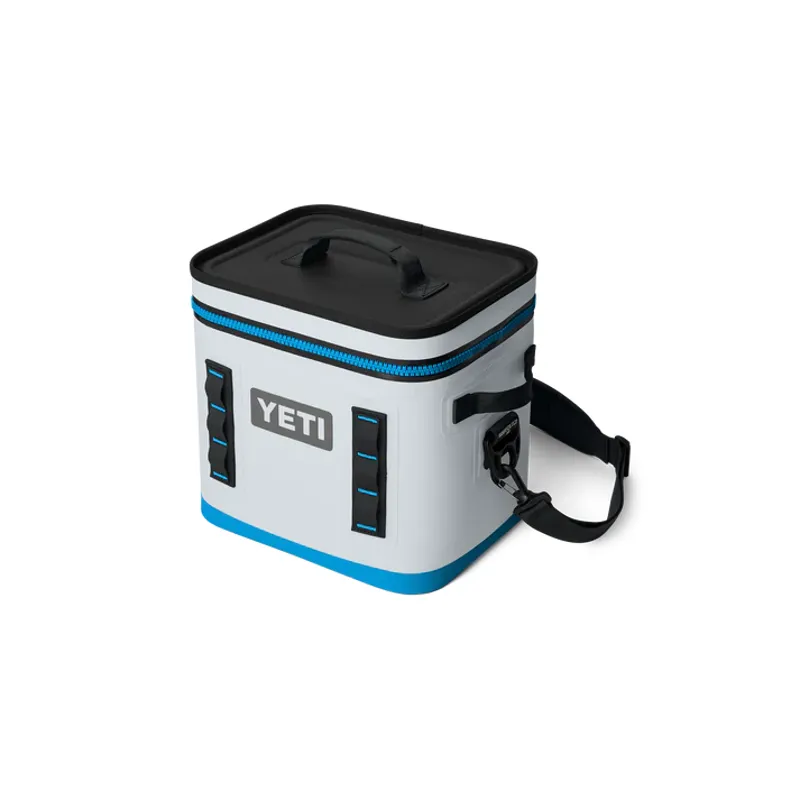 YETI Hopper Flip 12 Soft Cooler- Fog Grey/ Blue-1