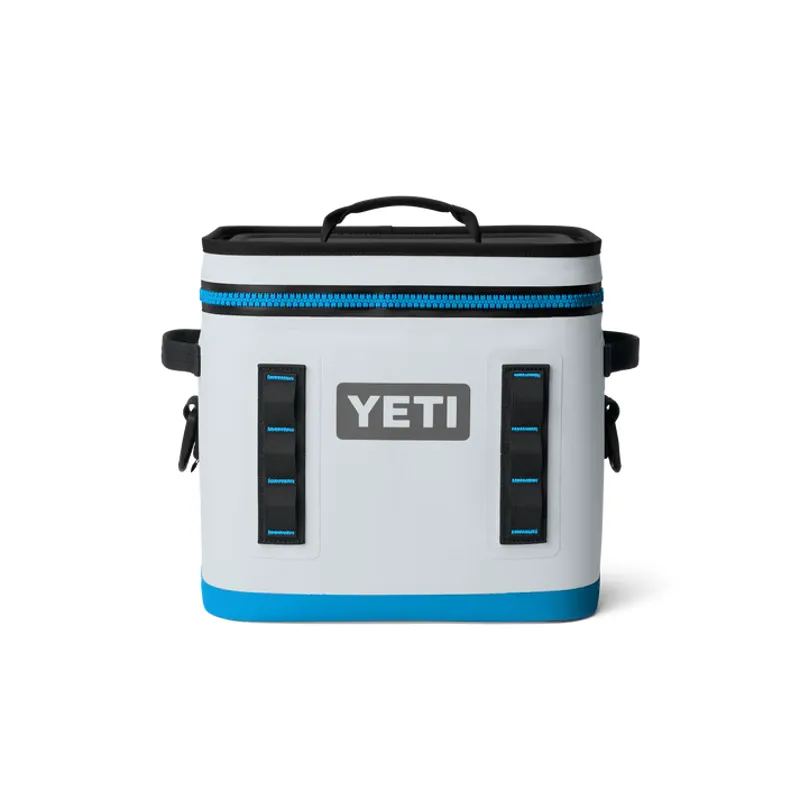 YETI Hopper Flip 12 Soft Cooler- Fog Grey/ Blue-4