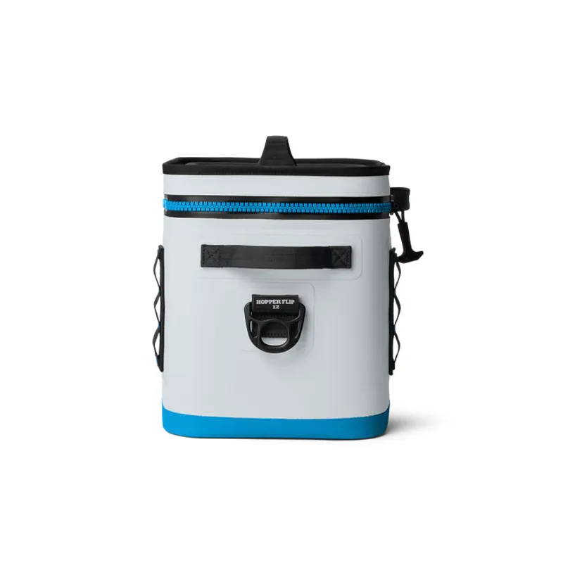 YETI Hopper Flip 12 Soft Cooler- Fog Grey/ Blue-2