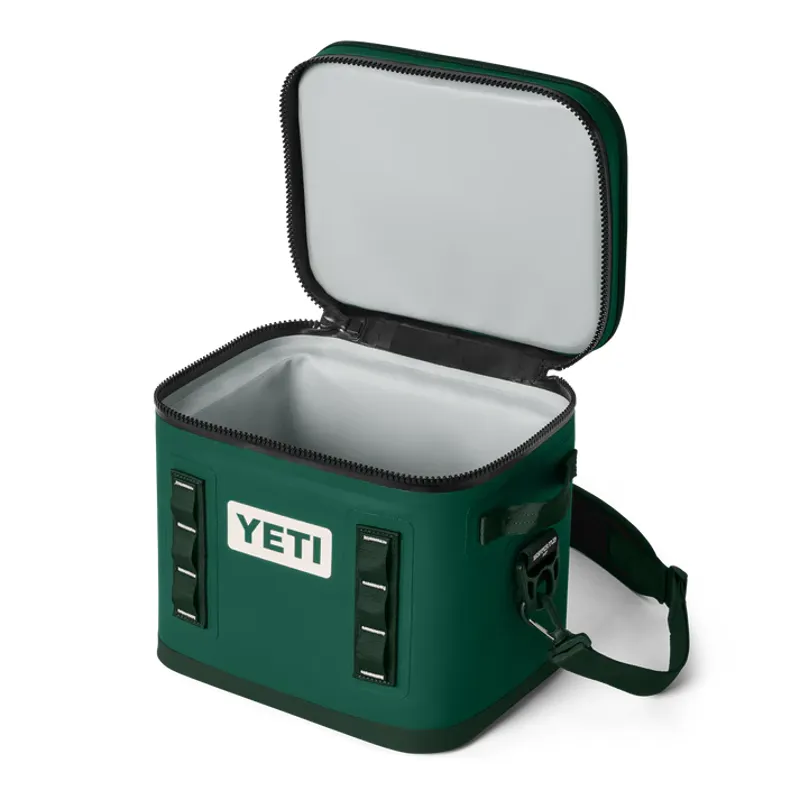 YETI Hopper Flip 12 Soft Cooler - Black Forest Green-2