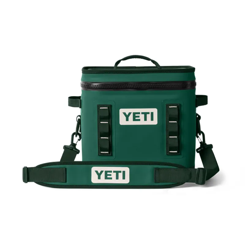 YETI Hopper Flip 12 Soft Cooler - Black Forest Green