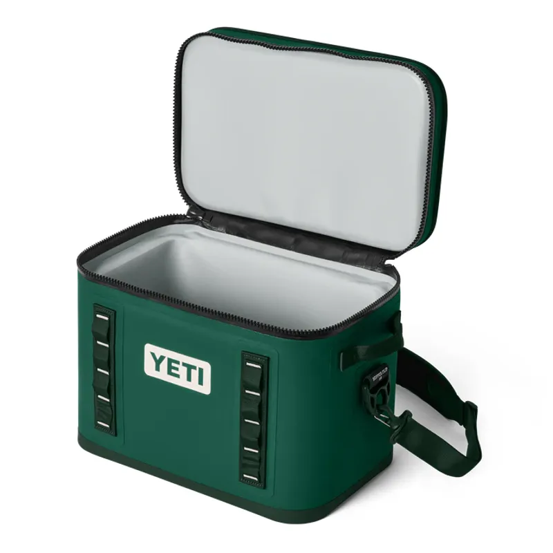 YETI Hopper Flip 18 Soft Cooler - Black Forest Green-1