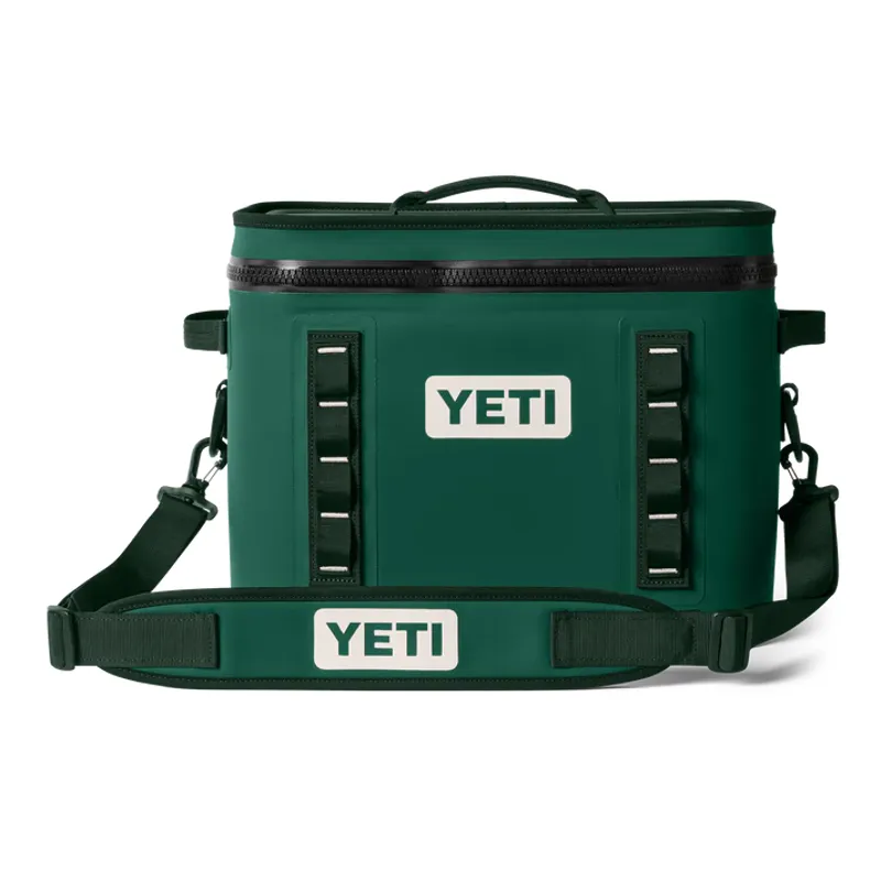 YETI Hopper Flip 18 Soft Cooler - Black Forest Green