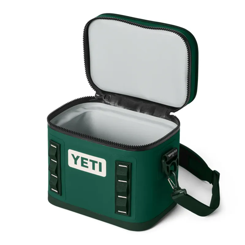 YETI Hopper Flip 8 Soft Cooler - Black Forest Green-2
