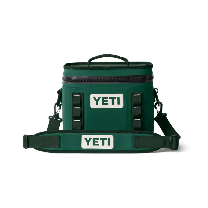 YETI Hopper Flip 8 Soft Cooler - Black Forest Green