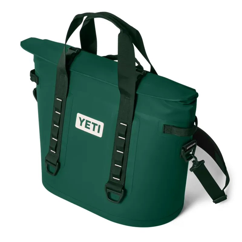 YETI Hopper M30 Soft Cooler - Black Forest Green-1