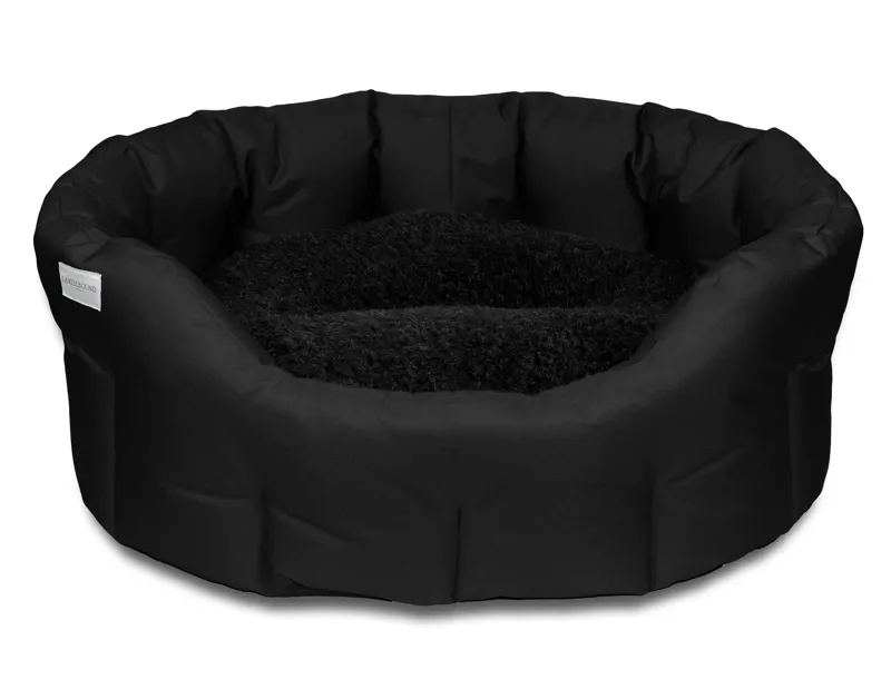 Earthbound Round Waterproof Bed - Black Small-1