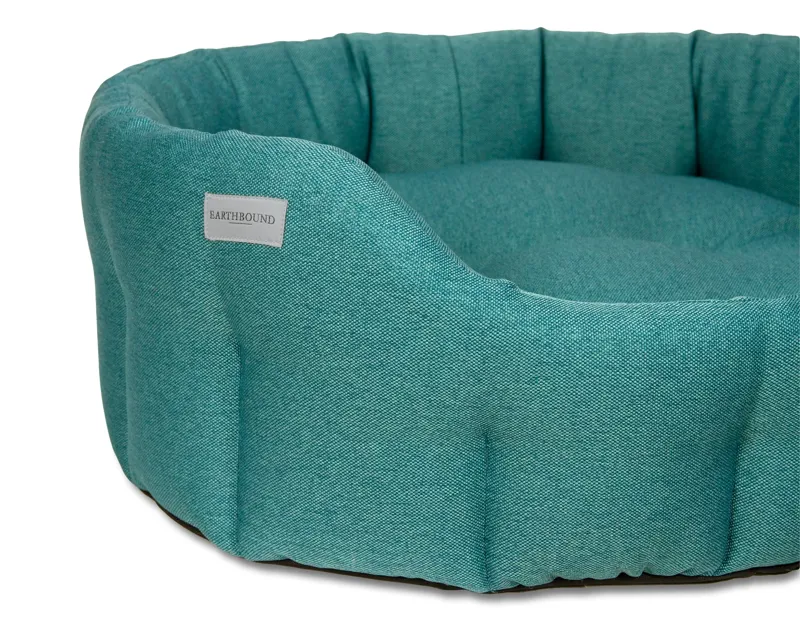 Earthbound Round Camden Bed - Teal Medium-1