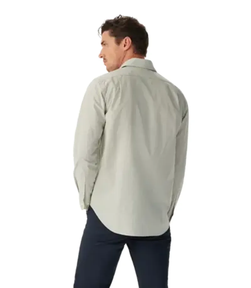 RMW Sommers Poplin Stripe Shirt - White and Green-2