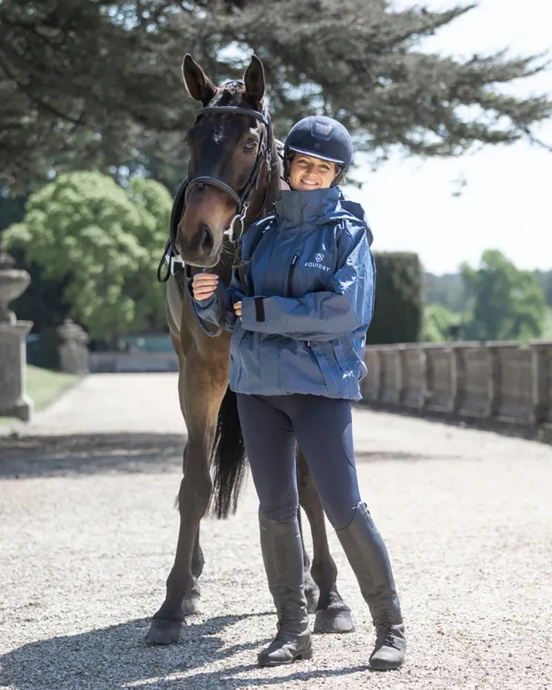 EQUIDRY Shortie Adult Jacket - Steel Blue- Blue-4