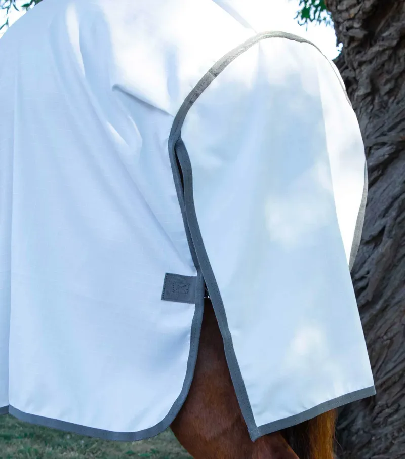 Premier Equine Buster Sweet Itch With Belly Flap - White-4