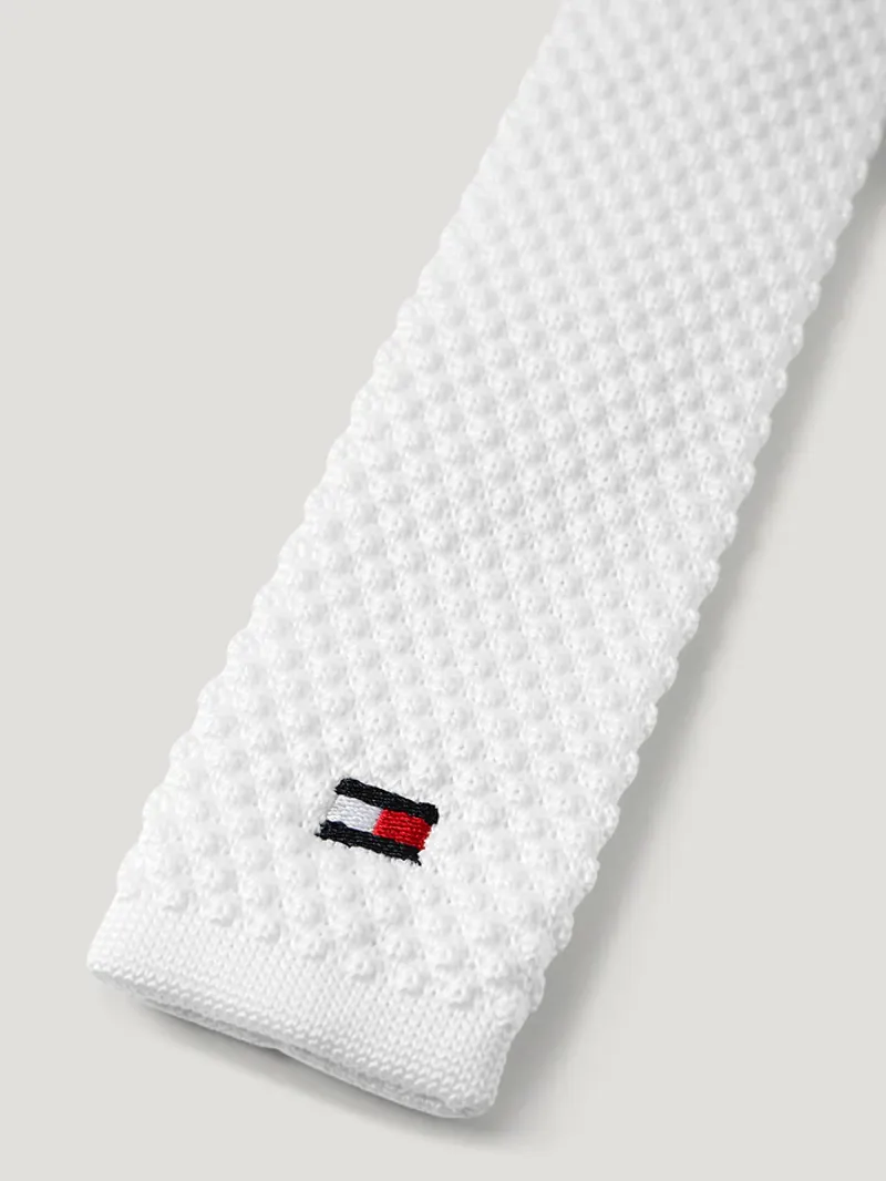 Tommy Hilfiger Adam Knit Tie With Zip - Optic White-2