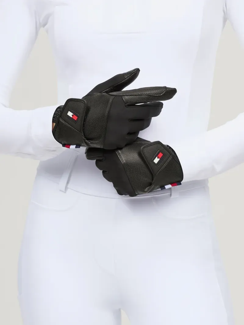 Tommy Hilfiger Bryce Winter Riding Gloves - Black-1