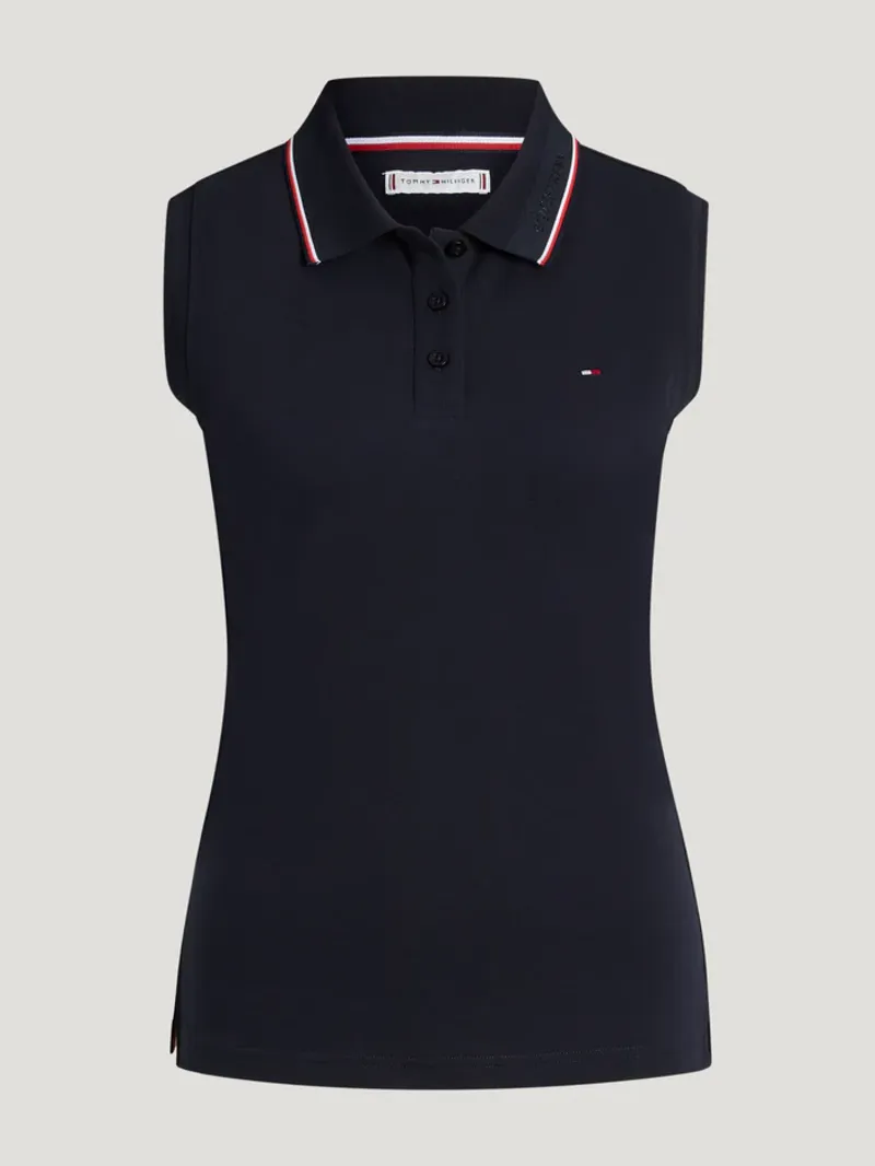 Tommy Hilfiger Cordova Sleeveless Polo - Desert Sky-1