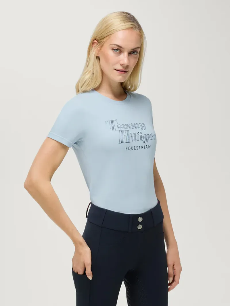 Tommy Hilfiger Malibu Rhinestone T-Shirt - Sweet Blue