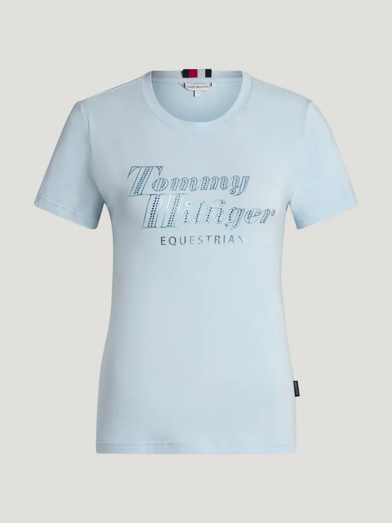 Tommy Hilfiger Malibu Rhinestone T-Shirt - Sweet Blue-1