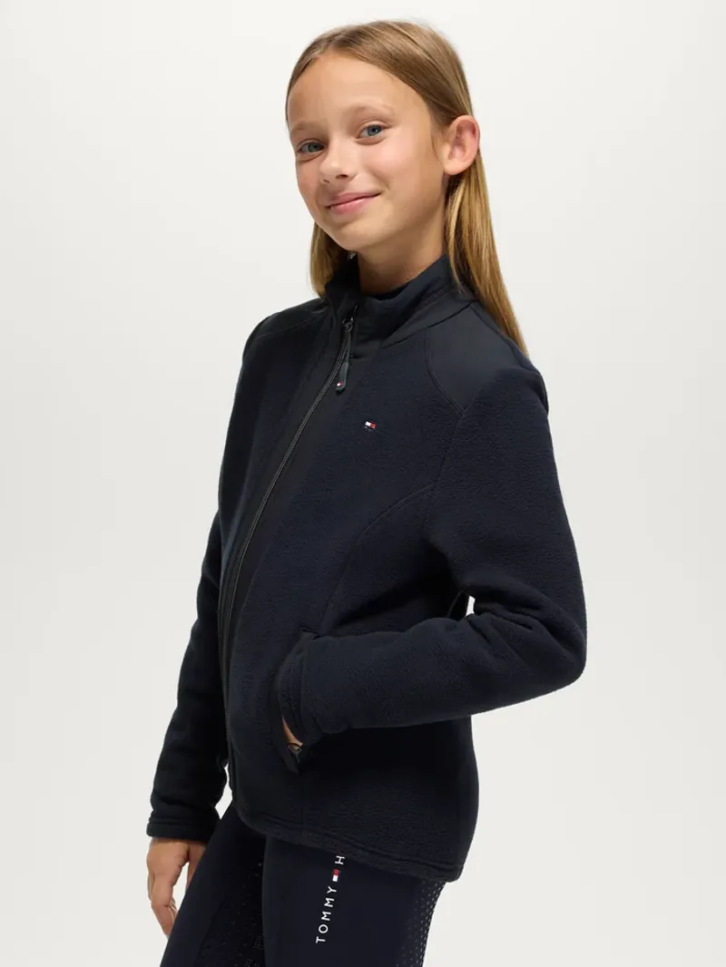 Tommy Hilfiger Elmonte Young Rider Fleece Jacket - Dessert Sky-3