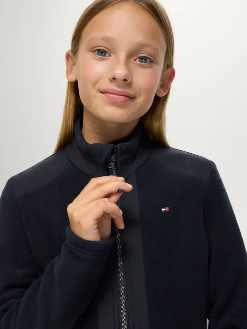 Tommy Hilfiger Elmonte Young Rider Fleece Jacket - Dessert Sky-4