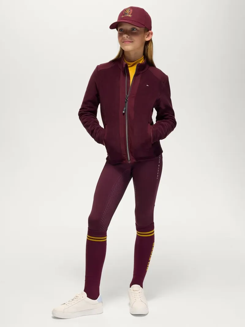 Tommy Hilfiger Elmonte Young Rider Fleece Jacket - Deep Burgundy-1