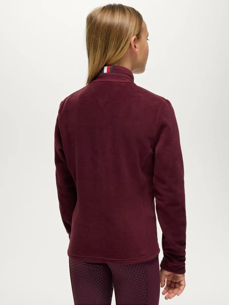 Tommy Hilfiger Elmonte Young Rider Fleece Jacket - Deep Burgundy-2