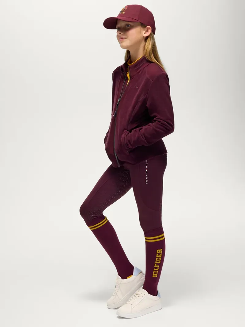 Tommy Hilfiger Elmonte Young Rider Fleece Jacket - Deep Burgundy-3