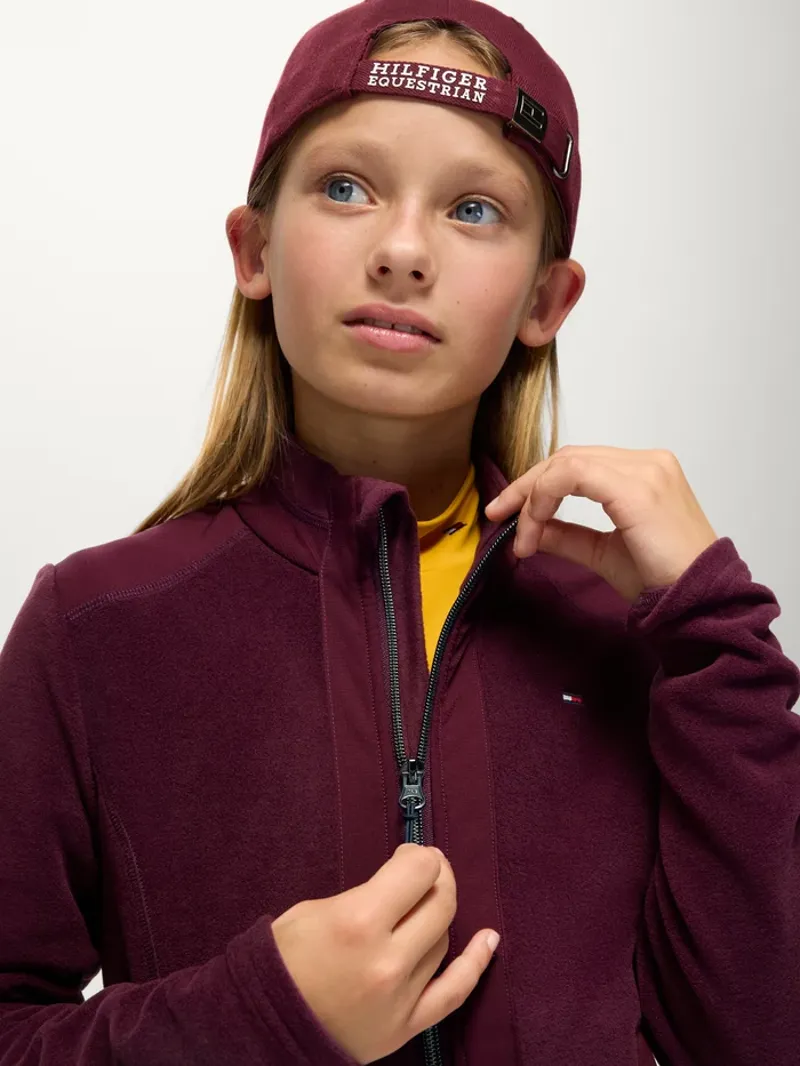 Tommy Hilfiger Elmonte Young Rider Fleece Jacket - Deep Burgundy-4