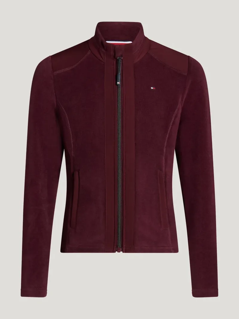 Tommy Hilfiger Elmonte Young Rider Fleece Jacket - Deep Burgundy-5