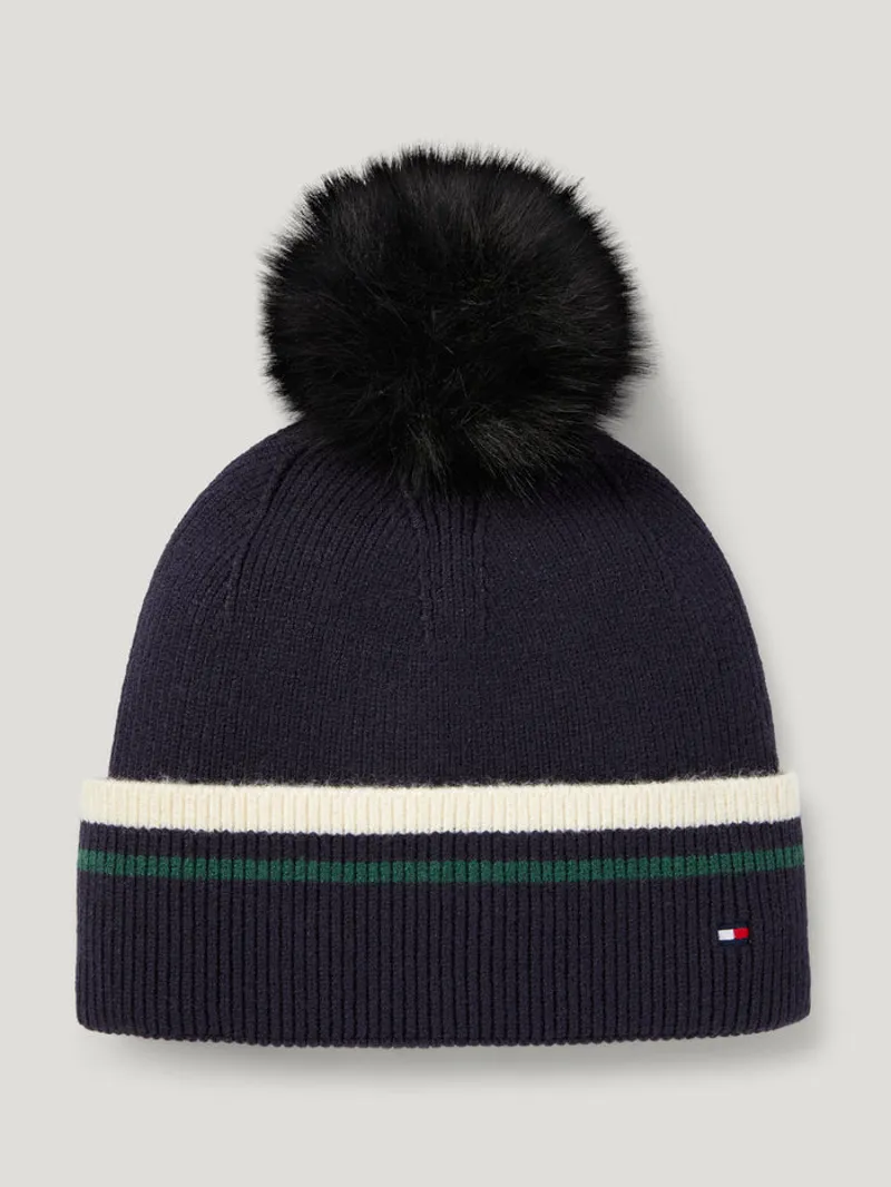 Tommy Hilfiger Dean Pom Pom Beanie - Desert Sky