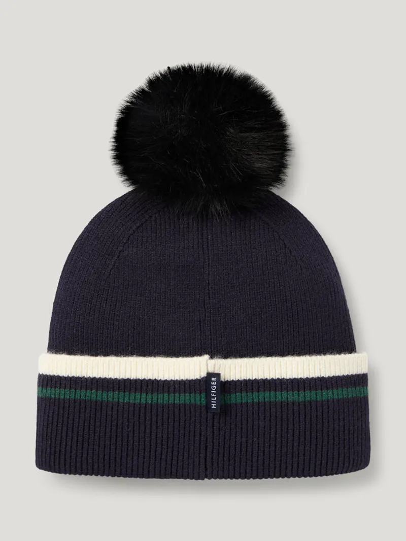 Tommy Hilfiger Dean Pom Pom Beanie - Desert Sky-2