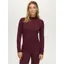 Tommy Hilfiger Cady Ladies 1/4 Zip Rhinestone Training Top - Deep Burgundy