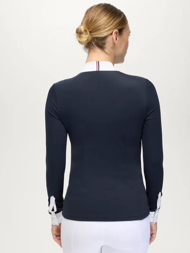 Tommy Hilfiger Monica Ladies Rhinestone Show Shirt - Dessert Sky-1