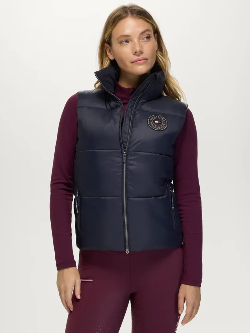 Tommy Hilfiger Everett Ladies Puffer Vest - Dessert Sky