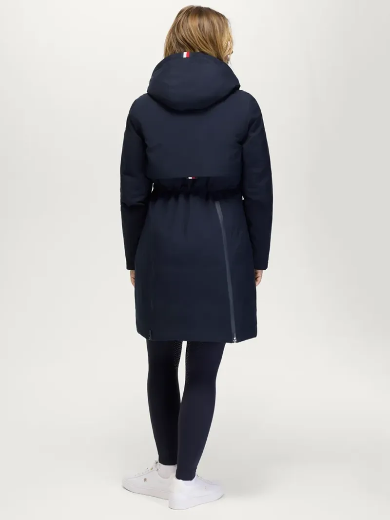 Tommy Hilfiger Loma Ladies Long Riding Parka - Desert Sky-1