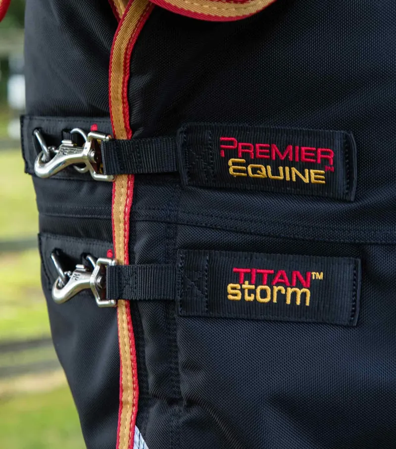 Premier Equine Titan Storm 450g Combo Turnout - Black-1