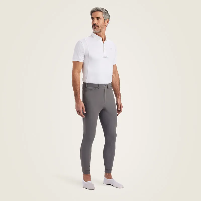 Ariat Tri Factor Knee Patch Breech - Plum Grey-1