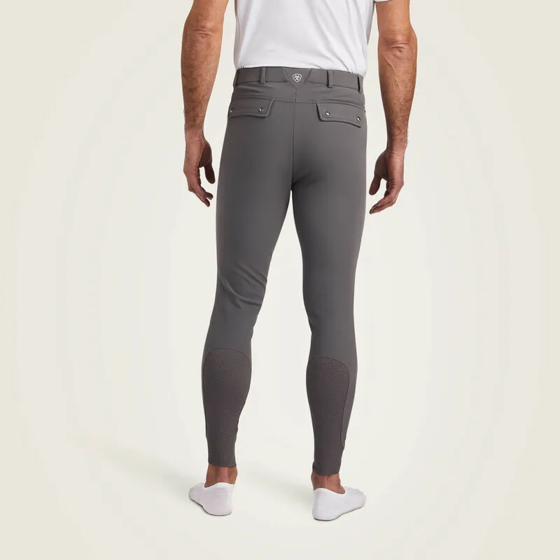 Ariat Tri Factor Knee Patch Breech - Plum Grey-4