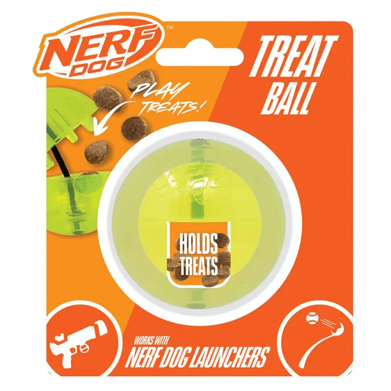 Nerf Dog Bungee Treat Ball Yellow/ Blue