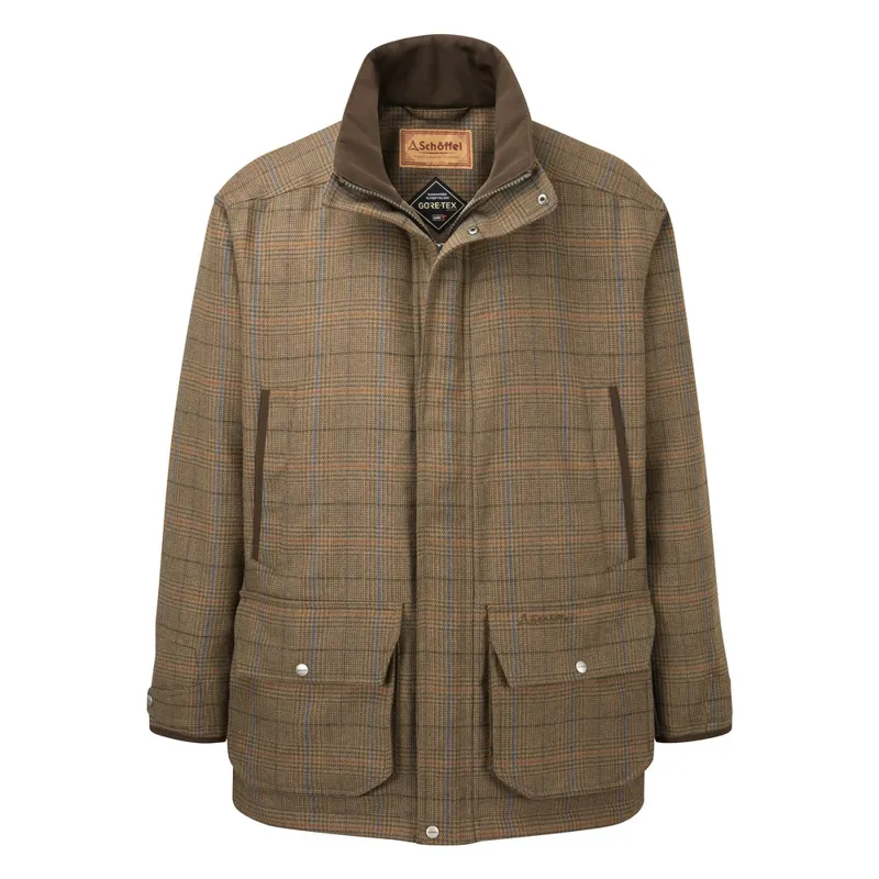 Schoffel Ptarmigan Tweed Classic Coat - Arran Tweed