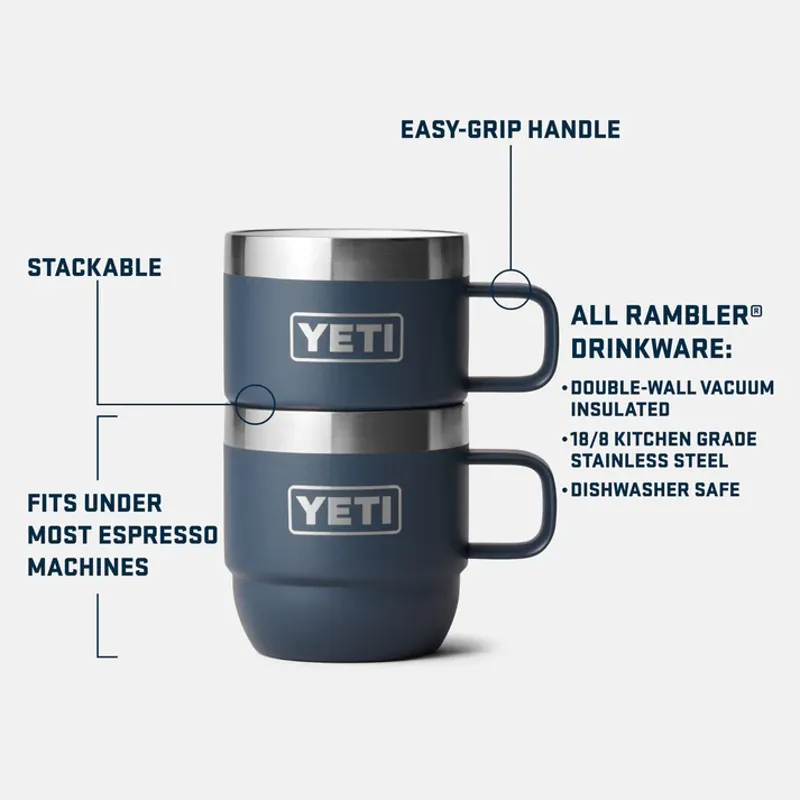 YETI Espresso Mug 6oz 2pk - Rescue Red-5