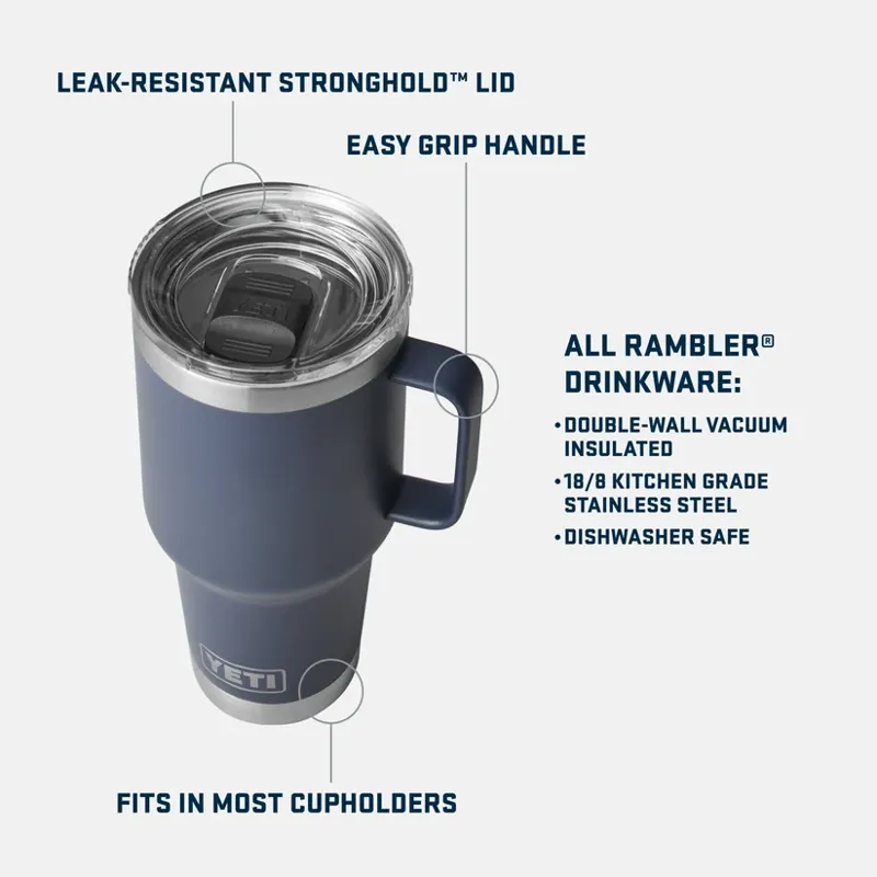 YETI Rambler 30oz Travel Mug - Navy-2