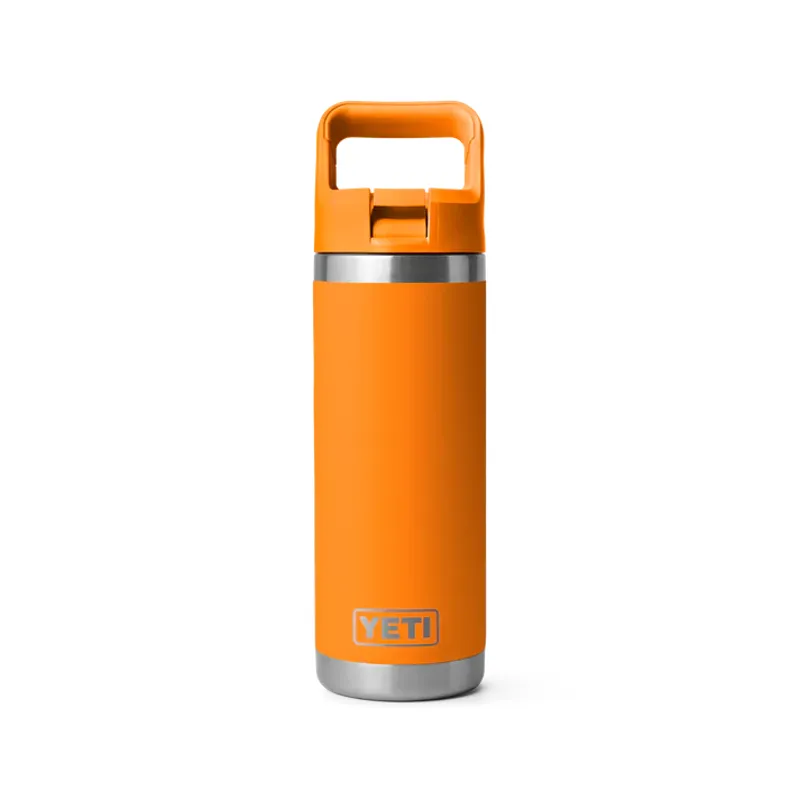 YETI Rambler 18oz Coloured Straw Cap Bottle - King Crab