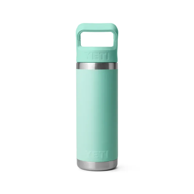 YETI Rambler 18oz Coloured Straw Cap Bottle - Seafoam-2
