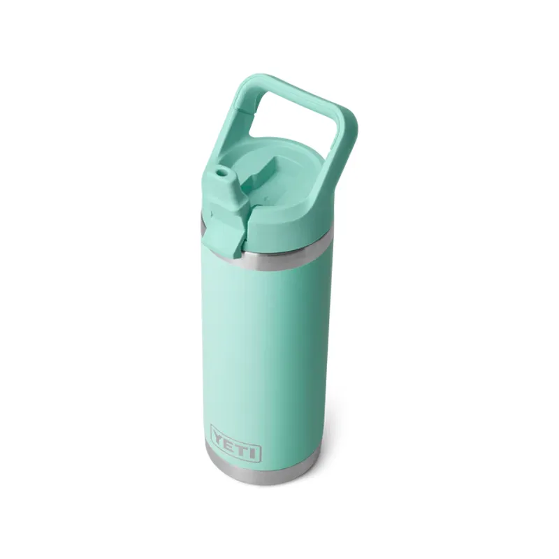 YETI Rambler 18oz Coloured Straw Cap Bottle - Seafoam-1