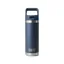 YETI Rambler 18oz Coloured Straw Cap Bottle - Navy